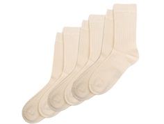 Minipop offwhite bamboo socks (6-pack)